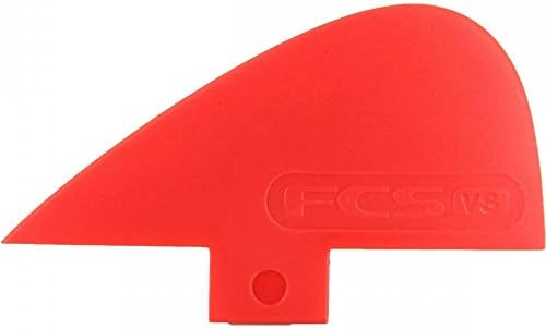 FCS Knubster Centre Keel Fin Red - Mini Stabiliser Surfboard Fin