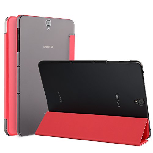 Samsung Galaxy Tab S3 9.7 hülle, IVSO hochwertiges PU Leder Etui hülle Tasche Case - mit Standfunktion, super 360° Anti-Wrestling, ist für Samsung Galaxy Tab S3 9.7 Tablet-PC perfekt geeignet (Für Samsung Galaxy Tab S3 9.7, Slim-Rot)