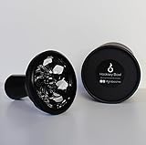 Hooksey Bowl Premium Shisha Kopf - hochwertige Verarbeitung aus Silikon und Glas (Schwarz) - 