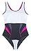 Ladies Women One Piece Swimming Costume Removable Cups Shaping Bust Swimwear with Lining