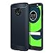 Produktbild MoKo Moto G6 5.7" Hülle, Ultra Slim Leicht weiches TPU Silikon Handyhülle Kohlefaser Design Advanced Shock Absorption Case Cover Schutzhülle Schale Bumper für Motorola Moto G6 Smartphone, Marineblau