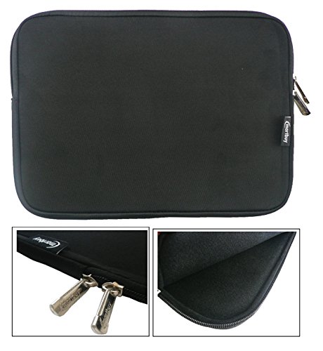 Emartbuy® Schwarz Wasserdicht Neopren weicher Reißverschluss Kasten Sleeve Mit Schwarz Interieur und zip geeignet für Acer Switch Alpha 12 Detachable PC ( 11.6 - 12.5 Zoll Tablet Chromebook Laptop )