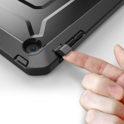 Apple iPad Air / iPad 5 Hülle – SUPCASE [Beetle Defense Serie] Gehäuse mit integriertem Displayschutz und schlagfesten Rahmen (Schwarz) - 6