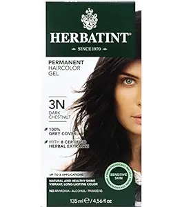 Herbatint Permanent Herbal Haircolour Gel 3N Dark Chestnut -- 135 mL by Herbatint