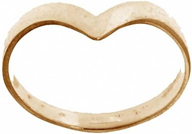 Wishbone Ring Yellow Gold Soft Wishbone Ring ( Size F - V ) Made to order in the Birmingham Jewellery Quarter (J) (I)
