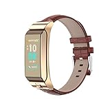 Knowin Smartwatch Fitness Uhr AI Sprachsteuerung Handgelenk Bluetooth Headset separate Art kann Lieder anhören um Herzfrequenz Blutdruck Smart Armband zu messen Englisch und Chinesisch (Metallarmband)