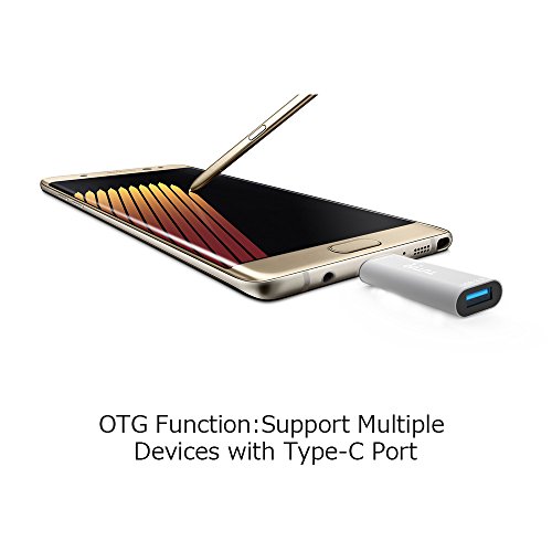 TUTUO USB C Kartenleser SD/ Micro SD (TF) Kartenlesegerät Type C OTG USB 3.0 Adapter Hub für MacBook Pro,Tablets,Google Chromebook Pixel,Huawei P10,Nexus5X / 6P (Silber) - 6