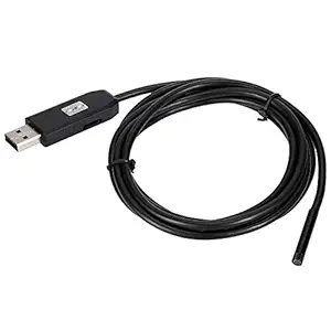 KKmoon-1 6 LED 5.5MM Lens Endoscope IP67 Waterproof Inspection Borescope USB Wire Snake Tube Camera 6LEDS for OTG Compatible Android Smart Phones 3M