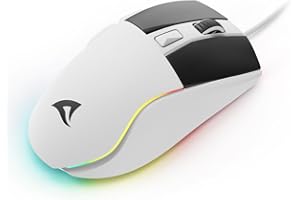 Sharkoon Skiller SGM35 White, Optical mysz gamingowa, RGB, przycisk PBT