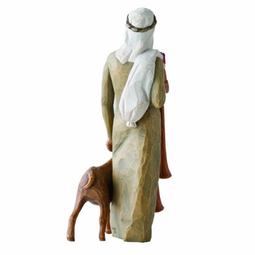 Willow Tree Zampognaro – Hirte mit Sackpfeife und Ziege als Ergänzung zur Willow Tree Nativity Krippe - 2