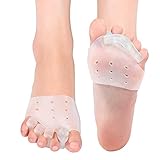 DOACT Gel Bunion Corrector and Toe Separator Kit for Hallux valgus, Orthopedic Bunion Splint Big Toe Straighteners Night time and Daytime for Hammer Toe, with Ball of Foot Cushions 2 Pairs