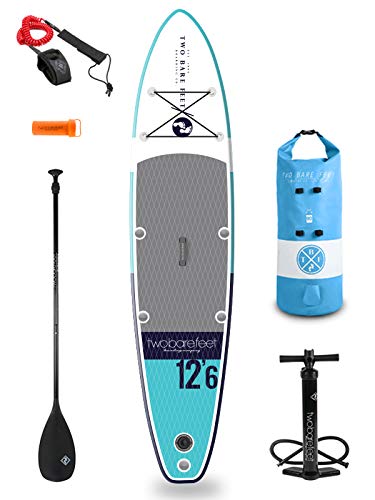 Two Bare Feet Sport Air 10'0" / 10'6" / 10'10" / 12'6" / 4" and 6" Thick Inflatable Paddleboard SUP Starter Pack