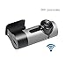Produktbild YMXLJJ Dash Cam 1080P HD Driving Recorder 360 ° Panorama Aufnahme 270 ° Rotierende Linse Wifi Verbindung Unterstützung Android/Apple One-Click Capture,Silver