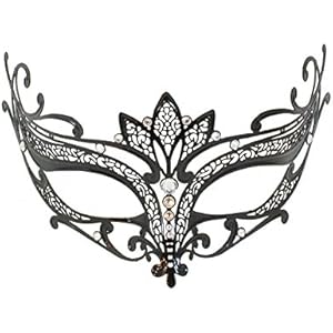La Fucina dei Miracoli, Venezianische Metallmaske Mit Originalen Swarovski®-Kristallen,