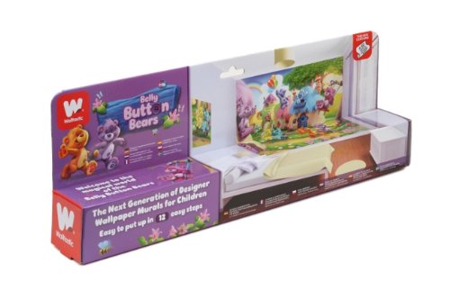 Walltastic WT4065 The Belly Button Bears Fototapete 12 Teilstücke, 1.22 m x 0.5 m - 3