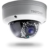 TRENDnet Indoor/Outdoor 1.3 Megapixel HD PoE IR Dome Netzwerk Kamera, Digital WDR, 720p, IP66 zertifiziertes Gehäuse, 25 Meter Nachtsicht, ONVIF, IPv6, TV-IP321PI