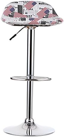 2 x PU Leather Swivel Bar Stools Chairs Height Pneumatic Adjustabl Pub Counter Barstools Dinning Chair - iKayaa