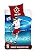Produktbild Bettwäsche-Set für Einzelbett, Motiv: Robert Lewandowski, 140 x 200 cm, 100 % Baumwolle, perfektes Geschenk für Fußball-Fans