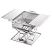 Produktbild Lina Edelstahl BBQ Holzkohlegrill Raucher Barbecue Regal Folding Portable für das Kochen im Freien Camping Wandern Picknicks Backpacking Klein, Silber