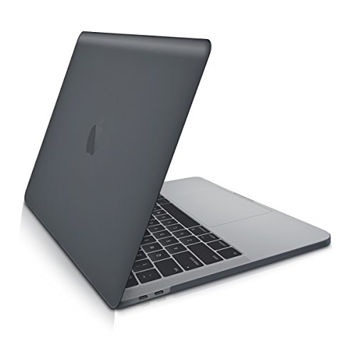 kwmobile Hardcase Laptop Hülle für Apple MacBook Pro 15" (ab 2016) Touchbar - Schwarz dünne gummierte Schutzhülle Cover Case Tasche