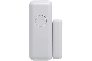 HUXGO, Sensor inalámbrico para Puertas y Ventanas, Interruptor de láminas, electromagnético, de bajo Consumo