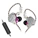 Produktbild FOONEE KZ-ZSNpro Sport-Kopfhörer, Schwere Bässe Stereo Metall-In-Ear-Kopfhörer, Noise Cancelling Ohrhörer mit Mikrofon, HiFi-Hybridantrieb Treiber Dynamic Professional-Kopfhörer