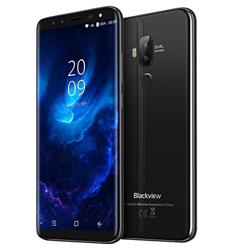 Blackview S8Â sbloccato smartphone 4Â GB + GB doppia fotocamera posteriore + Dual fotocamere anteriore identificazione delle impronte digitali 14,5Â cm Android 7.0Â MTK6750T Octa Core a 1.5Â GHz con 4Â G network, Dual SIM, OTG