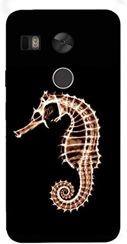 JUSTGIRLYTHINGS Seahorse for Animal Lovers Designer Printed Hard Back Shell Case for Nexus 5X