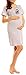 Happy Mama Women's Maternity Nursing Breastfeeding Nightdress Shirt Gown. 386p (Grey, 12)