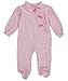 Laura Ashley Baby Girls' "Traditional Floral" 1-Piece Pajamas - pink, 3 - 6 months
