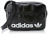Diseño moderno adidas Airliner Vint Bolso Bandolera, Unisex Adulto, (Negro), 24x15x45 cm (W x H x L)