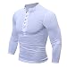 Produktbild Pullover Für Herren,Lange Ärmel Sweatshirt Langarm Slim Fit Streetwear Pulli Oberteil Resplend Einfarbig Knopf Langärmliges Frühling Herbst Baumwolle T-Shirt