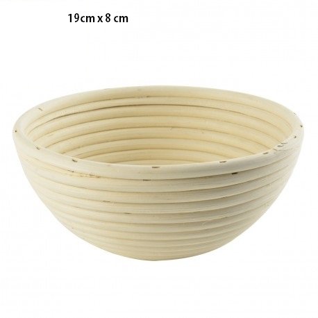 GÄRKORB Gärkörbchen Brotteig Gärkörbe Korb Brotform Peddigrohr rund 0,7 kg SC183