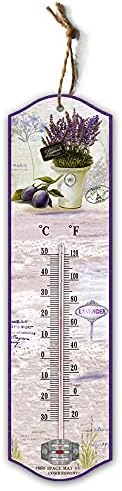 Garden Thermometers Outdoor Analogue weather temperature thermometer greenhouse shed home Wall hanging nautical and lavender styles