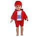 Produktbild American Puppenkleider 45,7 cm für Mädchen Jungen, American Girl Puppen Golf Kleidung Zubehör vneirw, rot