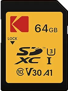 Kodak High Speed Class 10 SDXC 64 GB 95 MB/s SD Memory Card (Black)