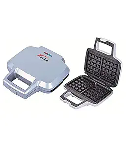 ANTILIA Sandwich Toaster with Waffle/Grill/Sandwich 3 Changeable Plates with Open Grill Function (Black)