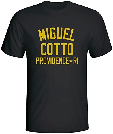 Miguel Cotto Boxing T-Shirt Black-Yellow - Medium