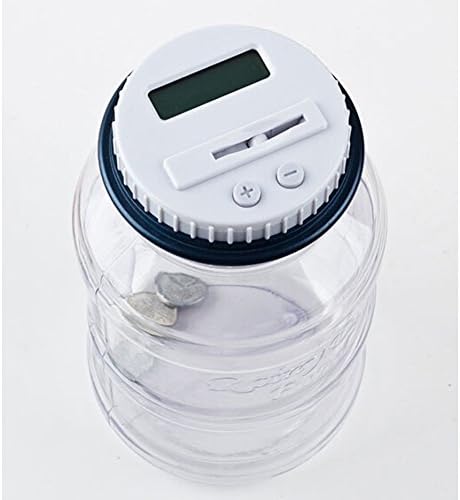 sevenuk New Creative Digital Money Box Electronic Coin Counter Piggy Bank Money Saving LCD Gift With Jar Screen cana