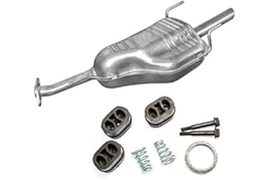 POLM-OSTR Auspuff Endschalldämpfer + Montageware Ersatzteil (siehe Artikelbeschreibung) (passend für das angegebene Fahrzeug,siehe Artikelbeschreibung)