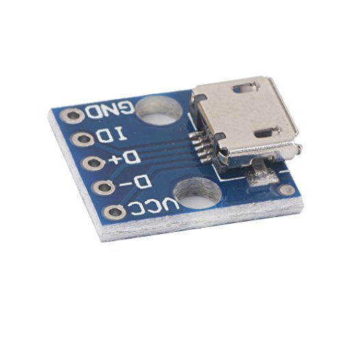 Generic Stromversorgung Converter Board 10pcs Female 5 pin Pinboard 2.54mm Micro USB Typ DIP - 5
