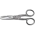 Klein Tools 2100-9 Stainless Steel Electrician's Scissors with Stripping Notches, 5-1/4-Inch, Made in USA