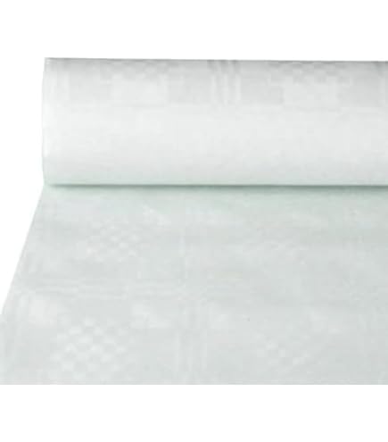 Papstar 18546, Papiertischtuch mit Damastprägung 10 m x 1,2 m weiss Küche, Haushalt & Wohnen