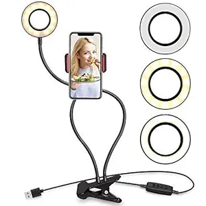Fariox Big LED Ring Light for Camera, Phone TIK tok YouTube Video Shooting and Makeup Webcam Holder Stand for Live Stream Makeup TIK Tok, Vigo, YouTube and Video Recording (Professional Live Stream)