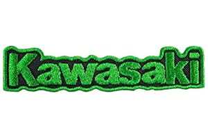 MAREL Patch Kawasaki Moto Racing. Parche termoadhesivo bordado cm 9,7 x 2 Réplica