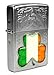 Produktbild Zippo Feuerzeug Gebürstetem Chrom mit 'Irish Flag Shamrock' Logo