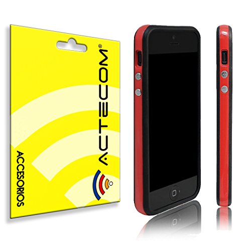 ACTECOM FUNDA BUMPER PARA IPHONE SE 5 5S ROJO BORDES NEGROS CARCASA PROTECTORA reviews ACTECOM FUNDA BUMPER PARA IPHONE SE 5 5S ROJO BORDES NEGROS CARCASA PROTECTORA