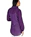 Collared Cowl Neck Chiffon Blouse (M,Purple)