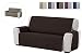 Produktbild Textilhome - Sesselschoner Sofaüberwurf ADELE, 3 Sitzer - Reversibel gepolsterter Sofaschutz. Farbe Braun