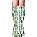 Produktbild Bgejkos Flip Flops In Grünen Muster Socken Männer & Frauen Kniehohe Sport Compression Lange Strümpfe Für Softball Gehen